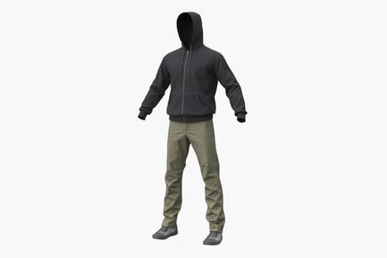 Preview: Hoodie, Cargo Pants, and Sneaker Outfit