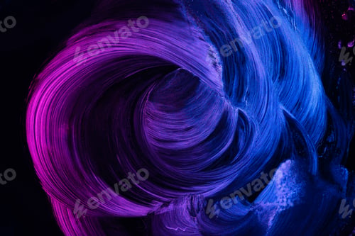Preview: Smears of neon paint
