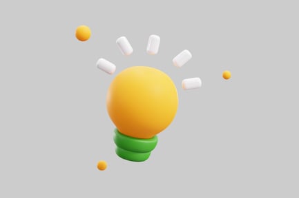 Preview: Bright idea cartoon lightbulb