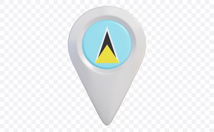 Preview: Saint Lucia Location Pin