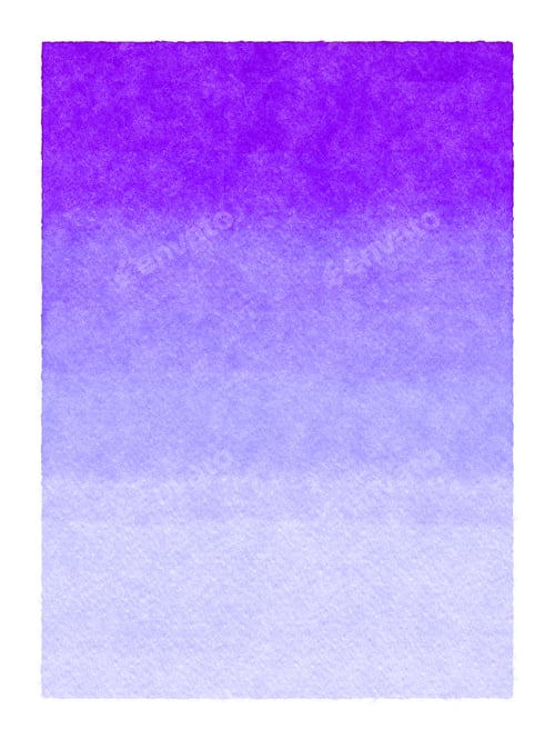 Preview: Purple Gradient Watercolor Wash on White Paper