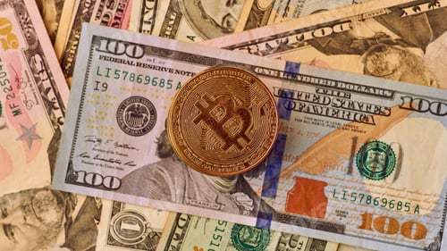 Preview: Dollars and Bitcoins, top view