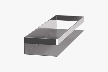 Preview: Modern Metal Bathroom Shelf