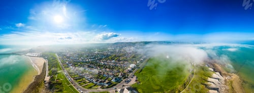 Preview: Aerial view of the english coast in Folkestone, Kent
