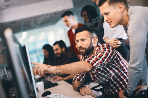 Preview: Programmer working in a software developing company