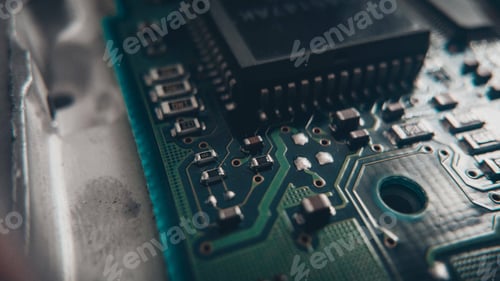 Preview: Photo of microchips and wires