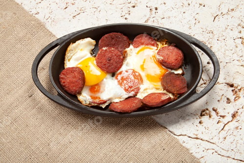 Preview: Turkish Egg with Sausage - Turkish Sucuk