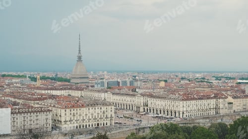 Preview: Top view of Turin cityscape