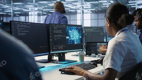 Preview: Engineer in data center implementing advanced AI systems