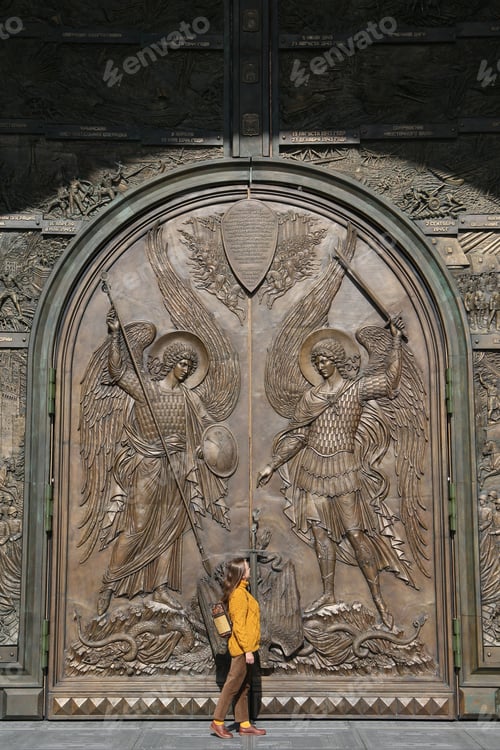 Preview: Door Of Resurrection Of Christ Cathedral, Main Cathedral Of Russian Armed Forces. Patriot Park In