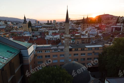 Preview: View of the historic center of Sarajevo, Bosnia and Herzegovina