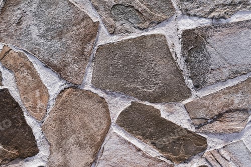 Preview: Stone Mosaic Of A Floor Or Wall Closeup For An Abstract Background And For Wallpaper Of Spotty Color