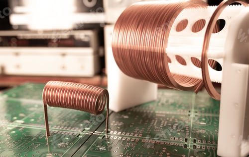 Preview: Close-up large and small coils