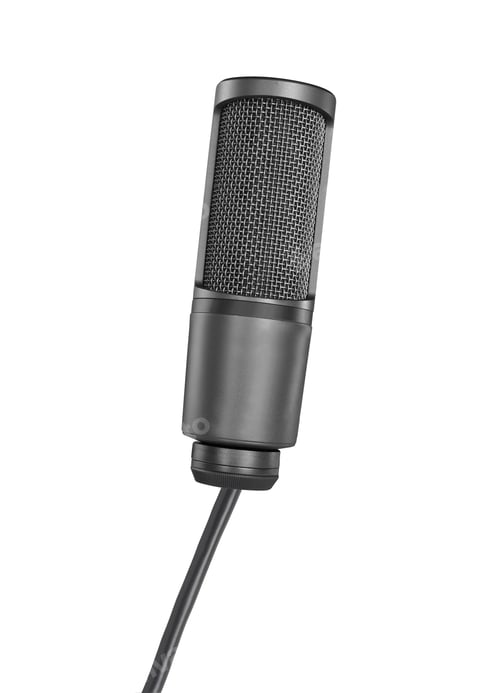 Preview: microphone isolated on white background