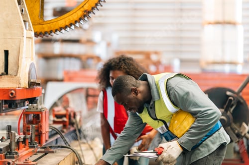 Preview: Engineers inspect industrial control systems ensuring safety efficiency and precision