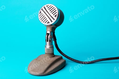 Preview: retro stylish microphone
