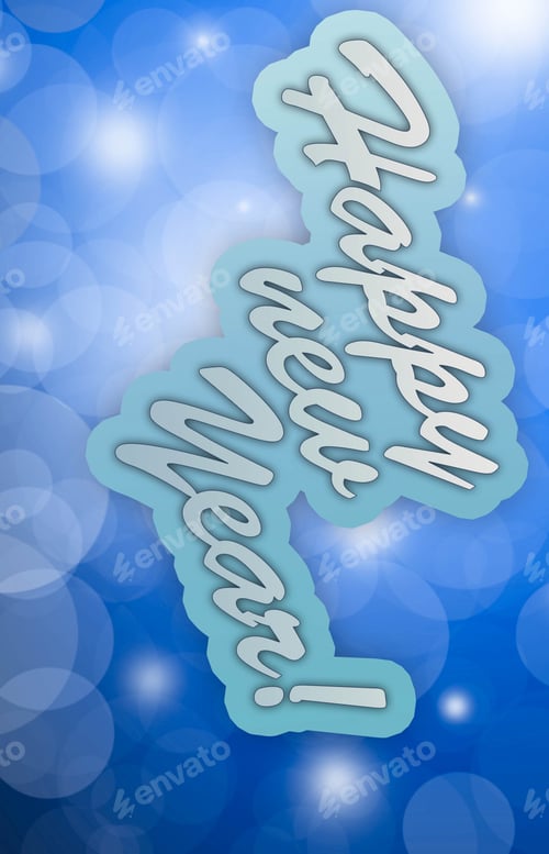 Visualização: Cartão de Feliz Ano Novo