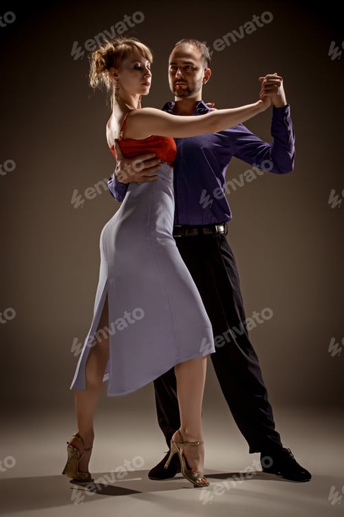 Preview: The man and the woman dancing argentinian tango