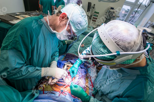 Preview: Heart surgeons during a heart valve operation