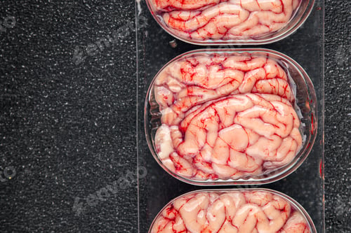 Preview: pork brains raw edible offal meat fresh food tasty fresh healthy eating cooking appetizer meal food