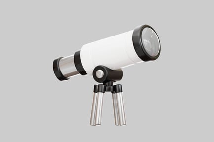 Preview: Telescope with silver tripod