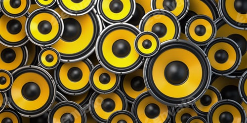Preview: Acoustic sound speakers background.
