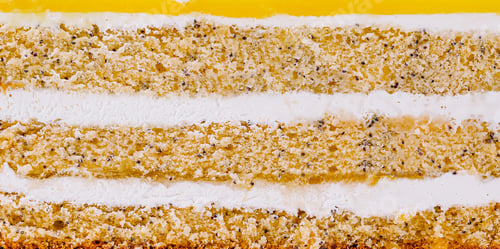 Preview: Delicious lemon cake showing layers of sponge cake and butter cream filling