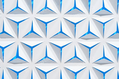 Preview: White-blue abstract paper background with triangles.
