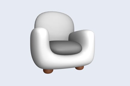 Preview: Armchair Clean 3D Illustration