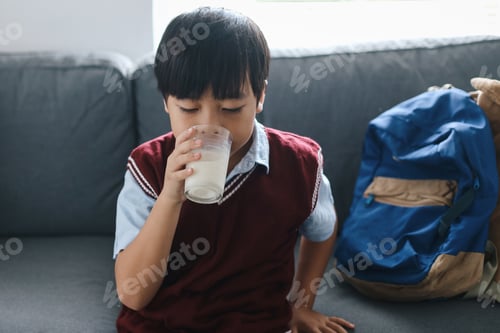 Preview: Boy Drinks Milk