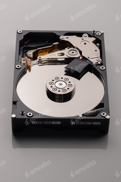 Preview: front view new disk drive on gray surface laptop cd computer online desktop horizontal