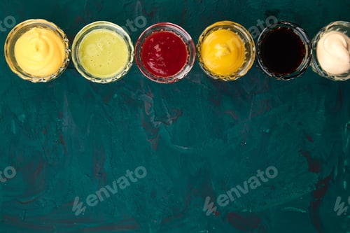 Preview: Set of different sauces.