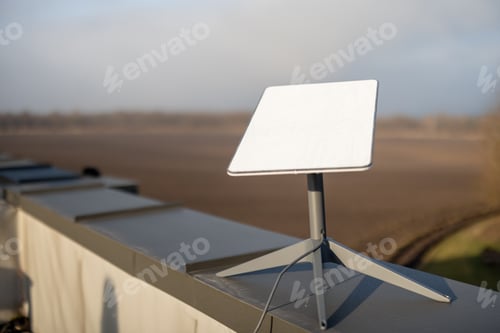 Preview: Starlink satellite dish on roof of residential building