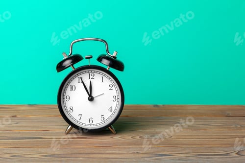 Preview: retro alarm clock on table