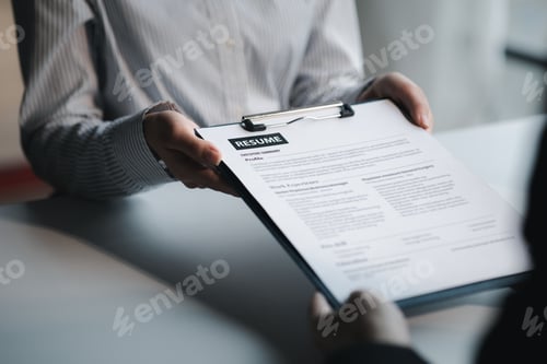 Preview: The HR department is reviewing the resumes of job applicants.
