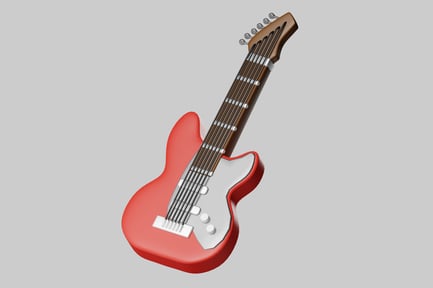 Preview: Classic Red Electric Guitar