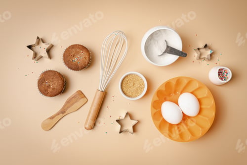 Preview: Baking or cooking background.
