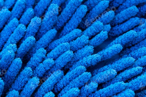 Preview: blue mop with visible details. texture or background