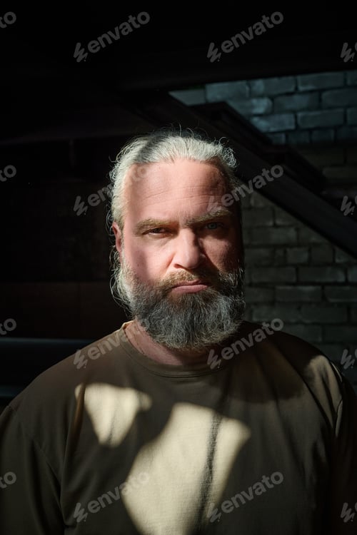 Preview: Mature man staying alone at home
