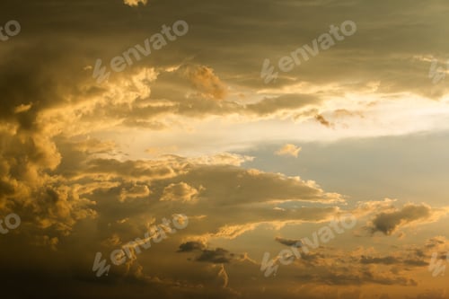 Preview: colorful dramatic sky with cloud at sunset.