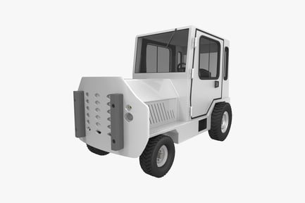 Preview: White armored vehicle with off-road tires