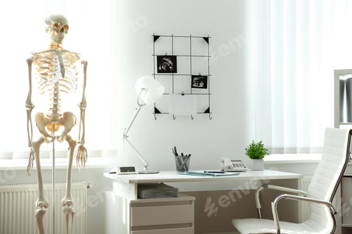 Preview: Interior of modern medical office. Doctor's workplace