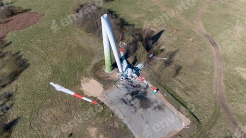Preview: Broken wind turbine in Taurage, Lithuania