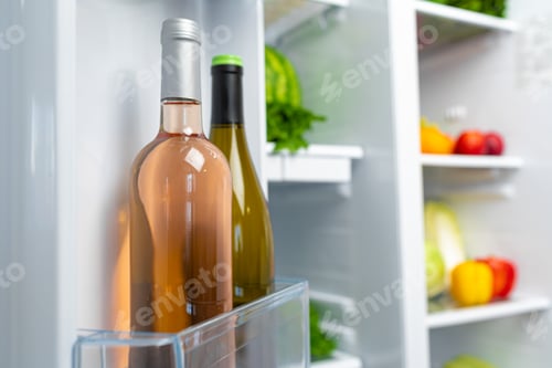 Preview: Open fridge full of fruits, vegetables and drinks