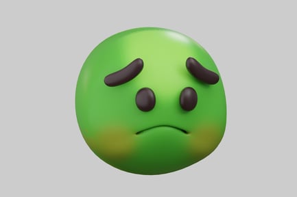 Preview: Sad green mood character
