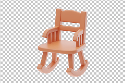 Preview: Rocking Chair 3D Icon