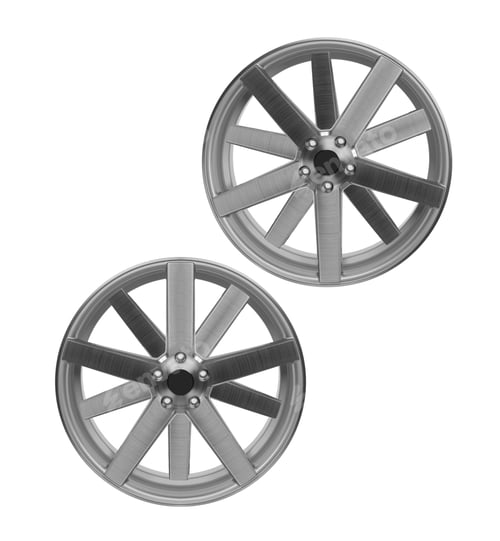 Preview: Car wheels, Car alloy rim on white background