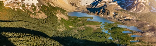 Preview: Canadian Mountain Aerial Landscape Nature Background Panorama