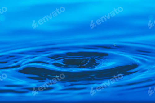 Preview: abstract background of Blue water drop falling down