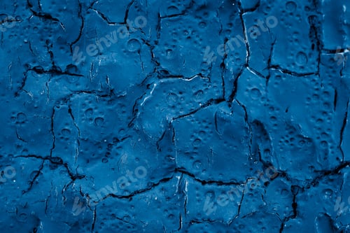 Preview: old cracked wood painted blue. background or texture